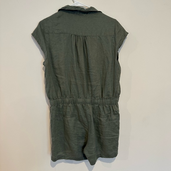 Cynthia rowley short sleeve shorts jumpsuit romper medium - Picture 2 of 3